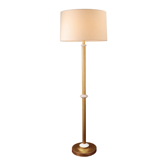 Floor lamp with slim metal stand