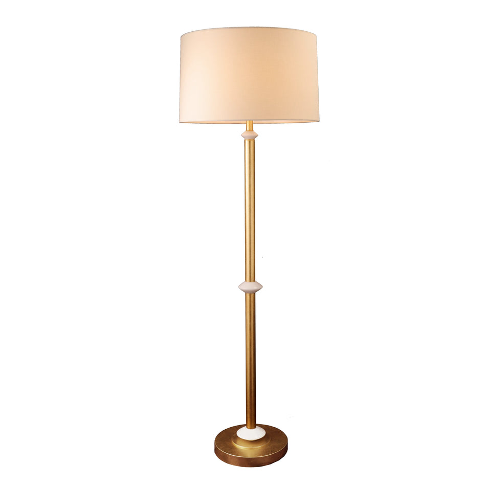Floor lamp with slim metal stand