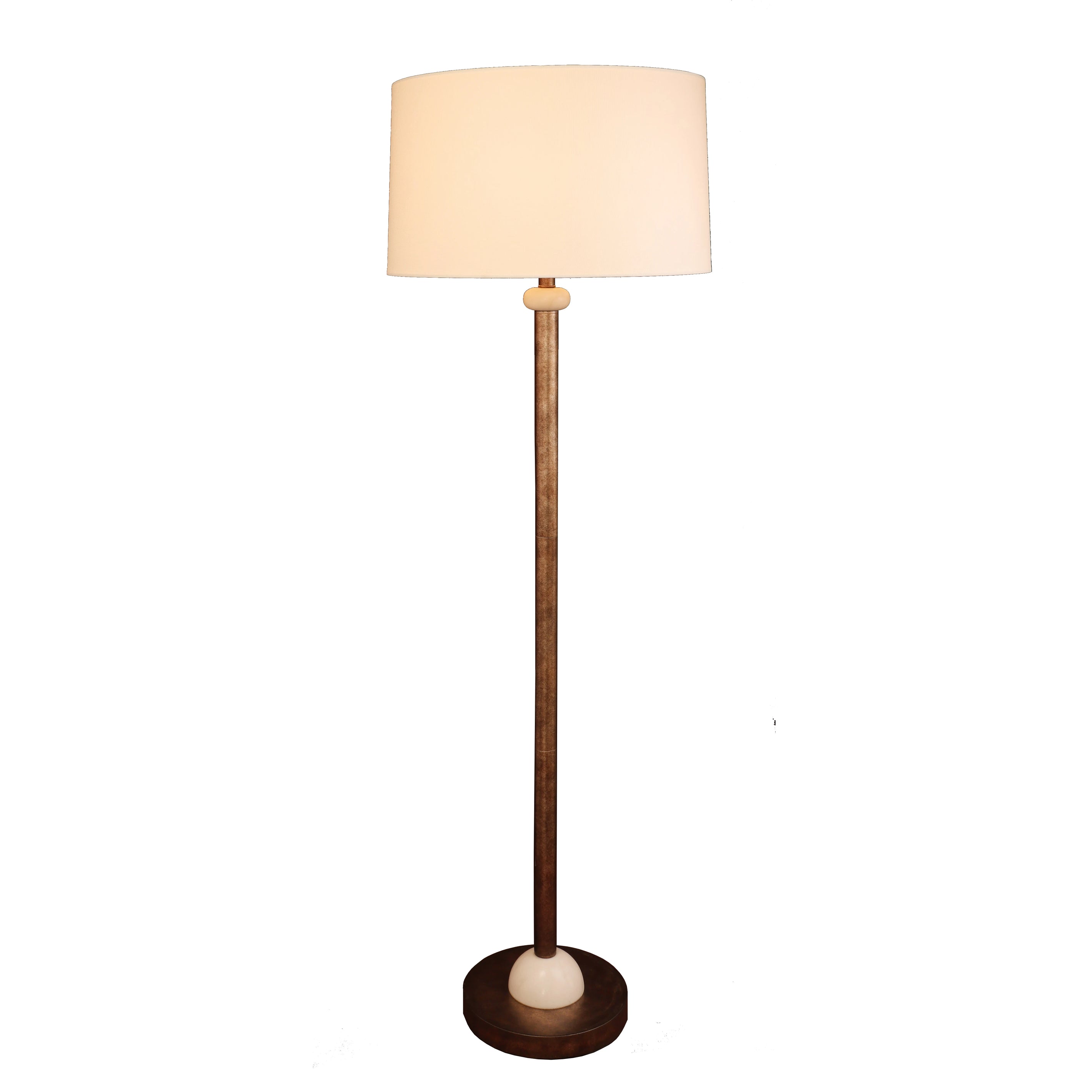 Floor lamp with slim stand
