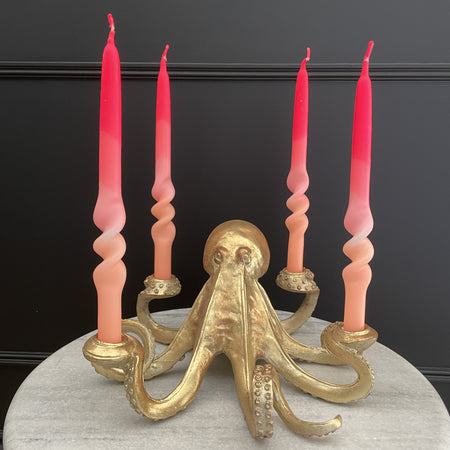 Gold Octopus Candle Holder – Elegant Centerpiece for Stylish Spaces 0