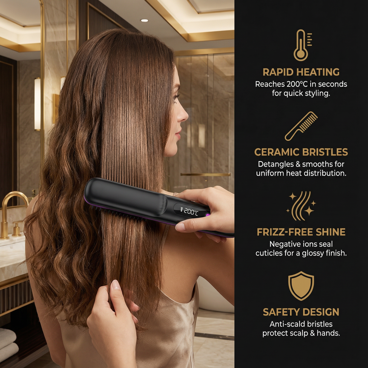 HeatStyler Curling Wand – Achieve Gorgeous Waves Effortlessly 2