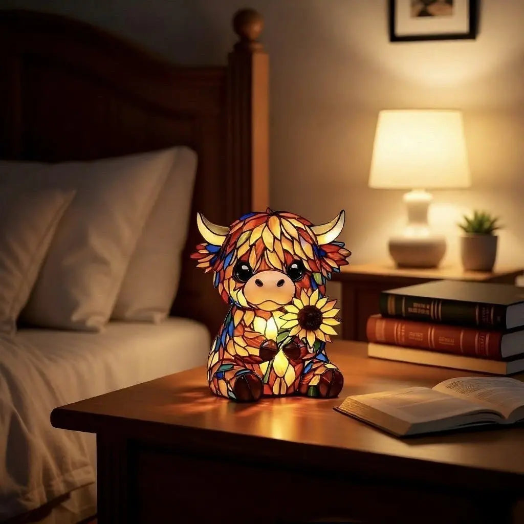 Highland Cow LED Night Light – Cozy Warm Glow for Sweet Dreams 2