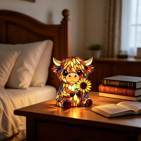 Highland Cow LED Night Light – Cozy Warm Glow for Sweet Dreams 4