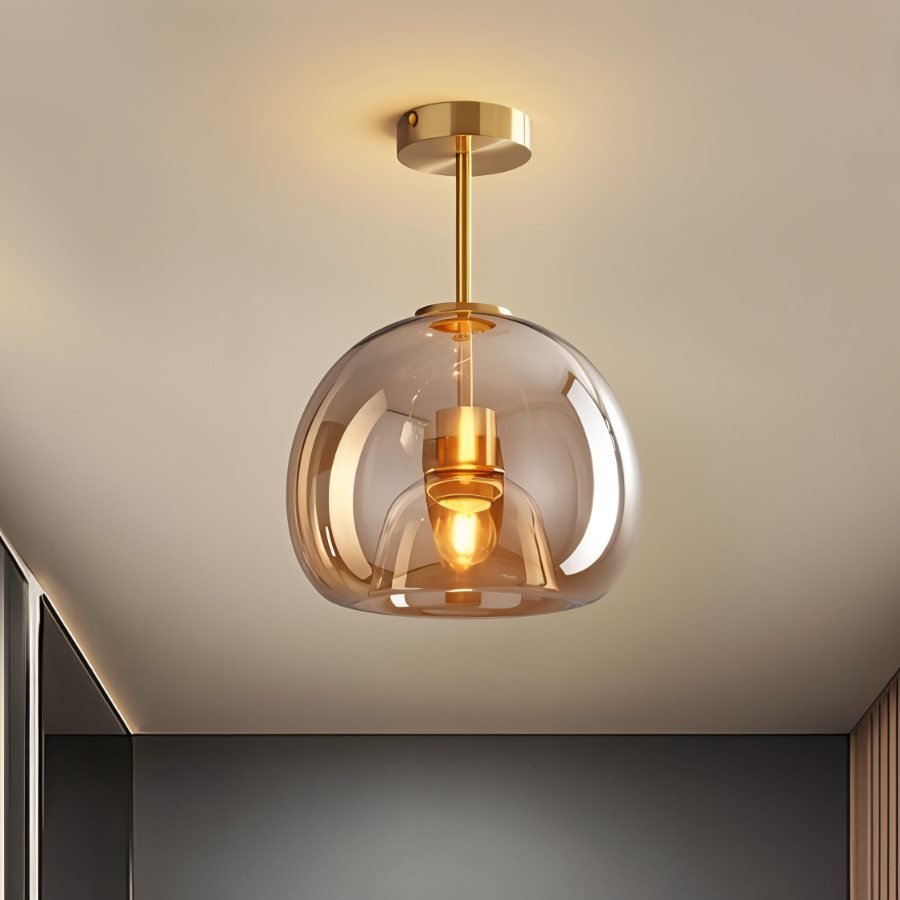 Lance Flush Mount Ceiling Light – Stylish Hand-Blown Glass Illumination 12