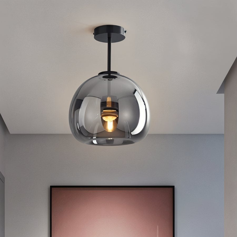 Lance Flush Mount Ceiling Light – Stylish Hand-Blown Glass Illumination 7