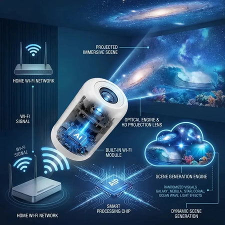 Litlamp® Galaxy Night Light Projector – Transformative 5D Holographic Experience 2