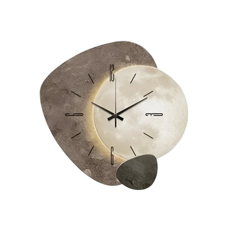 Lune Aura Modern Wall Clock – Elegant Moon Motif for Stylish Interiors 0