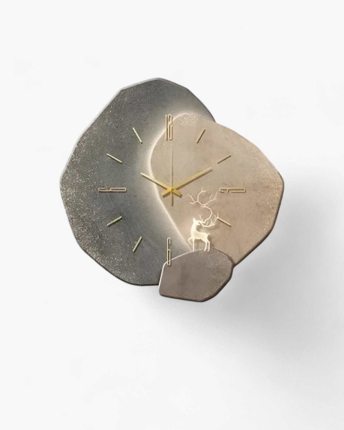 Lune Aura Modern Wall Clock – Elegant Moon Motif for Stylish Interiors 3