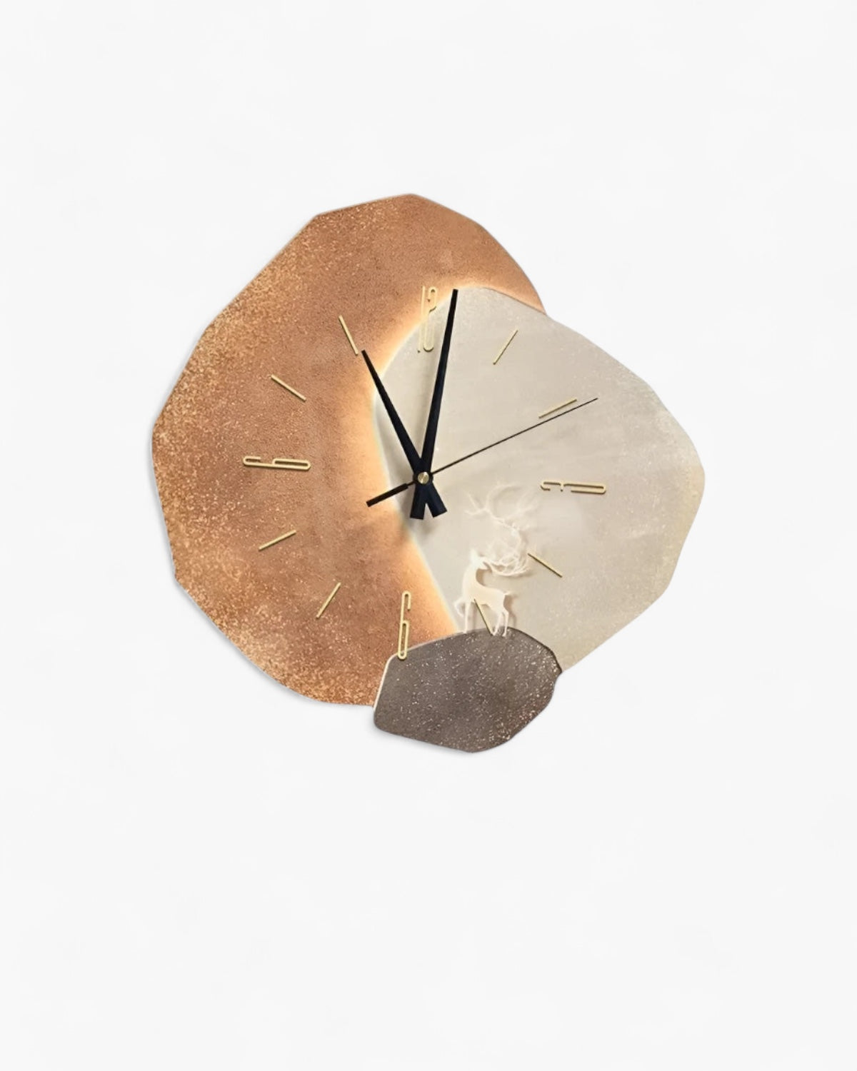 Lune Aura Modern Wall Clock – Elegant Moon Motif for Stylish Interiors 4