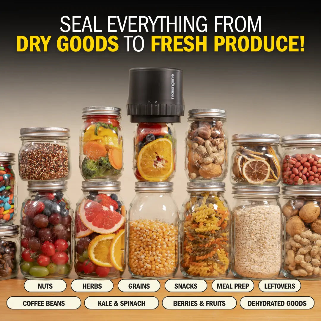 Mason Genie® Vacuum Sealer Kit – Effortless Food Preservation With Airtight Seals 3
