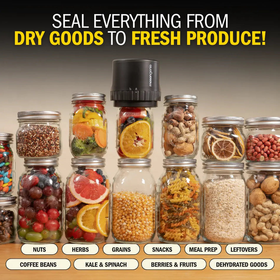 Mason Genie® Vacuum Sealer Kit – Effortless Food Preservation With Airtight Seals 3