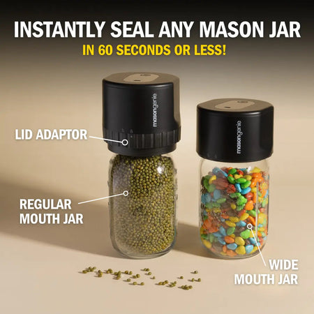 Mason Genie® Vacuum Sealer Kit – Effortless Food Preservation With Airtight Seals 4