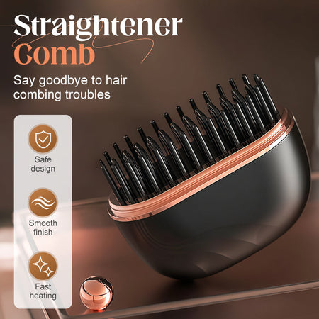 Mini Cordless Hair Straightener Comb – Effortless Smooth Styling Anytime 1