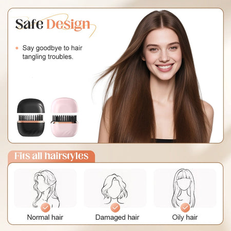 Mini Cordless Hair Straightener Comb – Effortless Smooth Styling Anytime 7