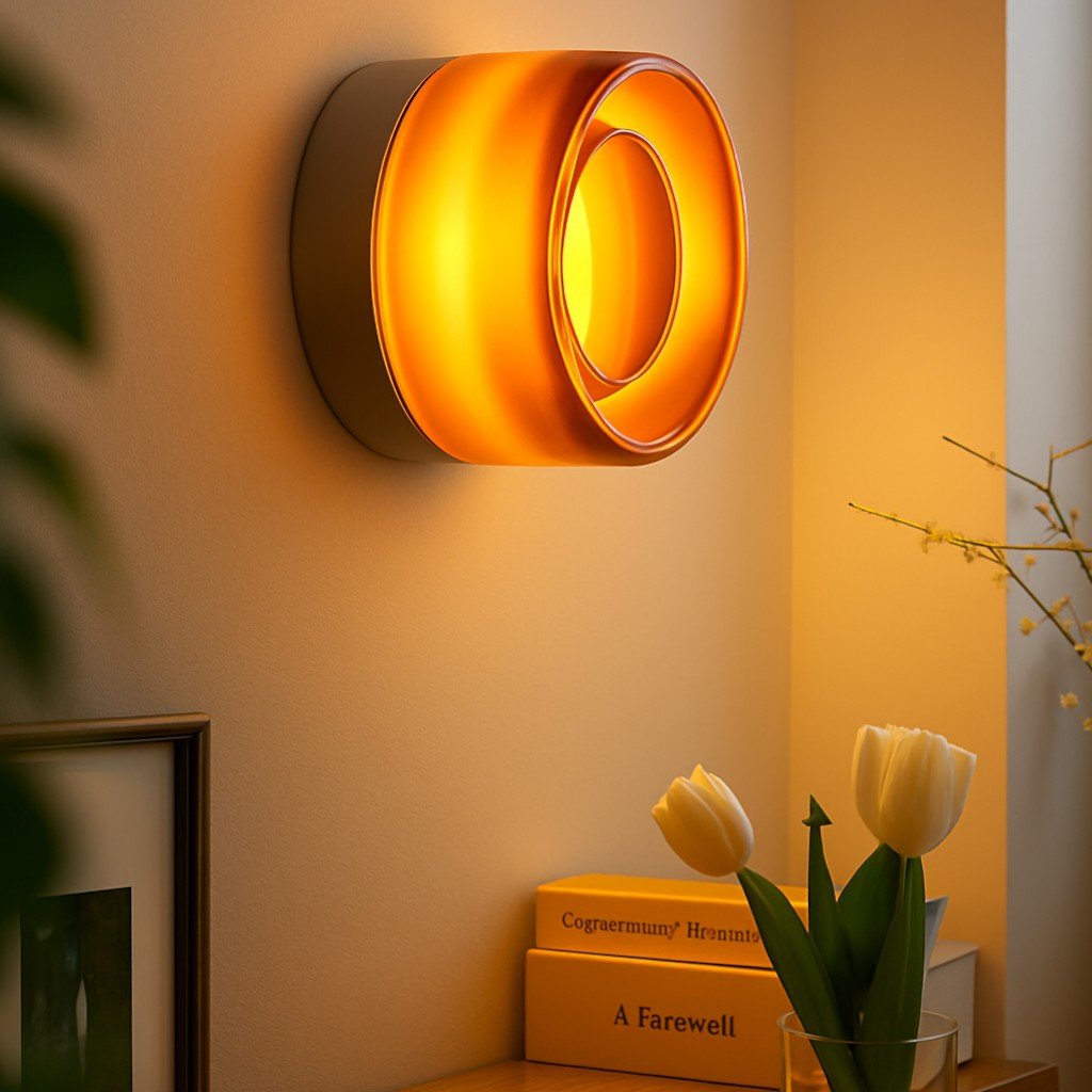 Modern LED Wall Lamp – Warm Amber Glow For Elegant Spaces 1