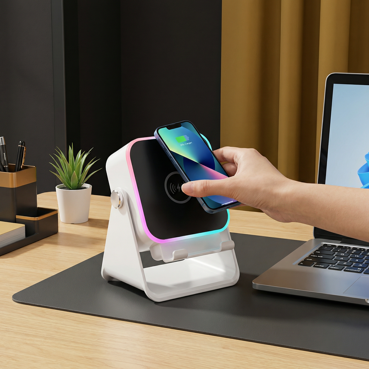 Multifunctional Bluetooth Speaker – Clear Sound with Ambient Lighting 7