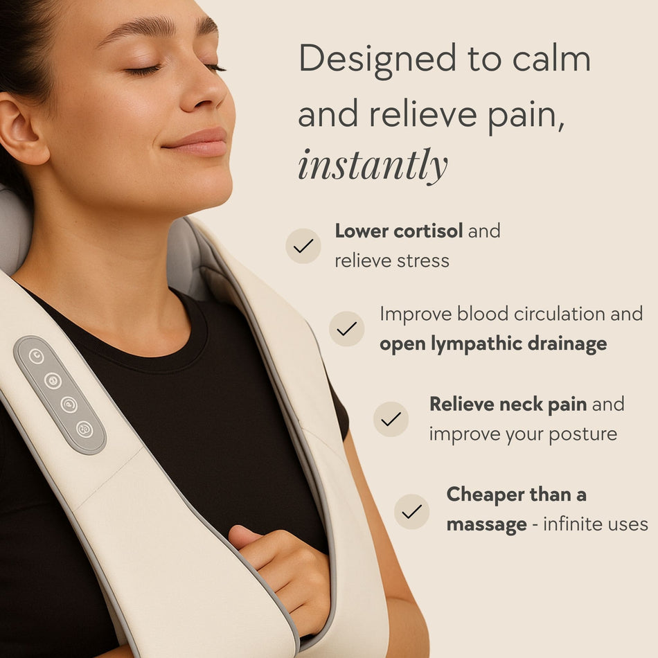 Noxa Shiatsu Neck Shoulder Massager – Soothe Tension with Deep Tissue Relief 1