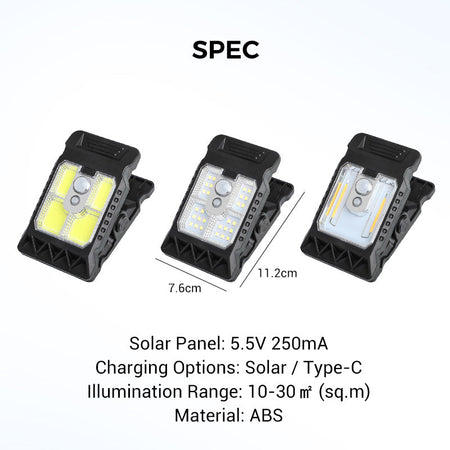 Outdoor Solar Clip Light – Effortless Illumination for Outdoor Safety 7