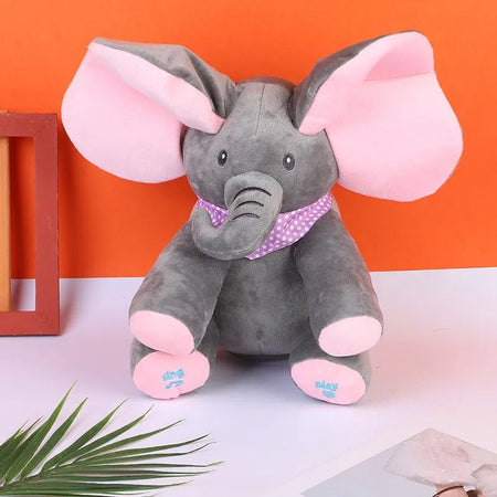 Peek-A-Boo Elephant Plush Toy – Interactive Companion for Early Development 3