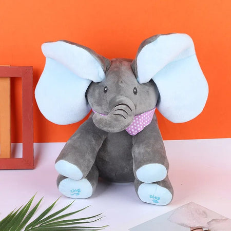 Peek-A-Boo Elephant Plush Toy – Interactive Companion for Early Development 4