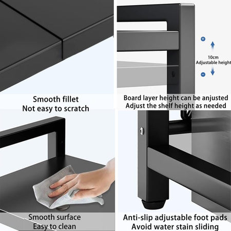 Premium Adjustable Stainless Steel Kitchen Organiser – Maximize Space With Elegant Design 3