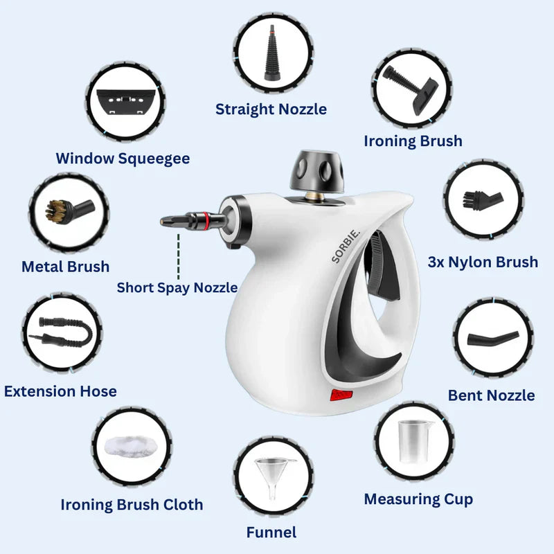 Pressurized Handheld Steam Cleaner – Powerful, Chemical-Safe Multi-Surface Cleaning 3