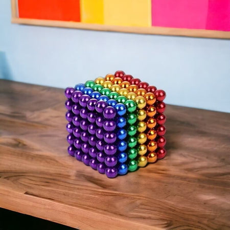 Rainbow Magnetic Balls Set – Vibrant Colors for Creative Play 0