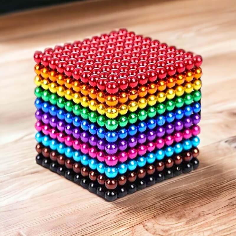 Rainbow Magnetic Balls Set – Vibrant Colors for Creative Play 1