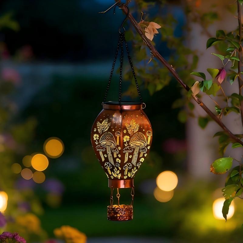 Solar-Powered Hot Air Balloon Lantern – Charming Light Projections for Outdoor Spaces 4