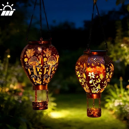 Solar-Powered Hot Air Balloon Lantern – Charming Outdoor Garden Illumination 2