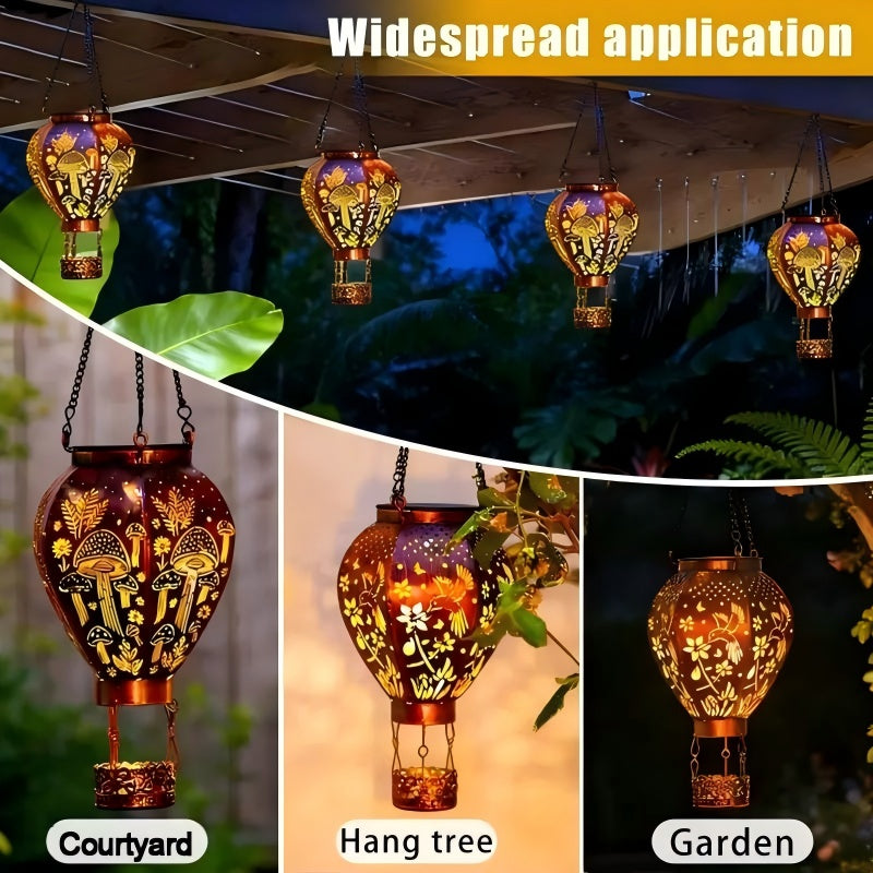 Solar-Powered Hot Air Balloon Lantern – Charming Outdoor Garden Illumination 6