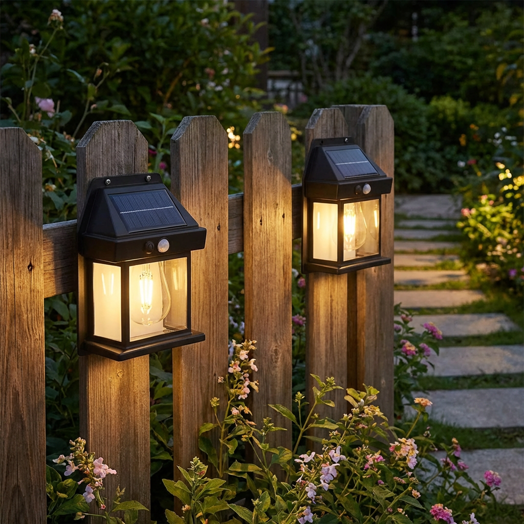 Solar LED Wall Light – Elegant Outdoor Illumination For Gardens 0