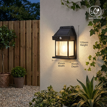 Solar LED Wall Light – Elegant Outdoor Illumination For Gardens 6