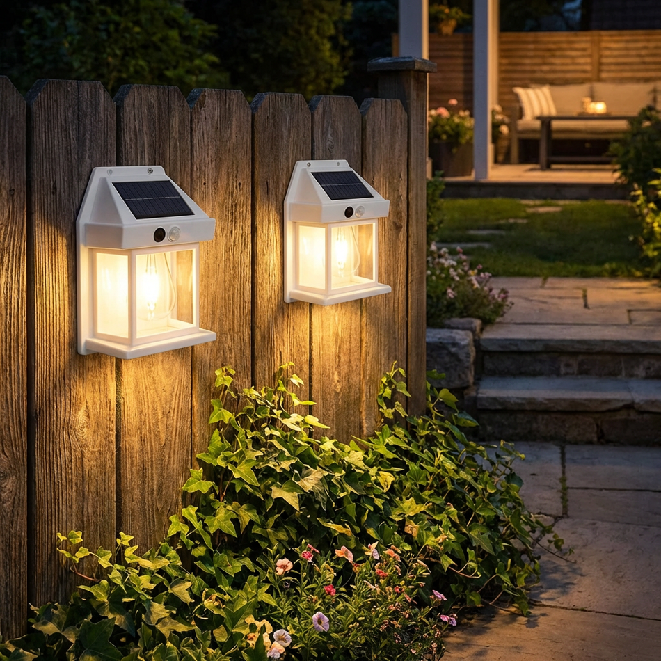 Solar LED Wall Light – Elegant Outdoor Illumination For Gardens 7