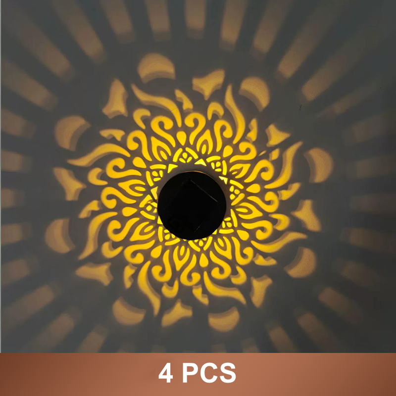 Solar Mandala Wall Light Projector – Enchanting Patterns for Your Outdoor Oasis 10