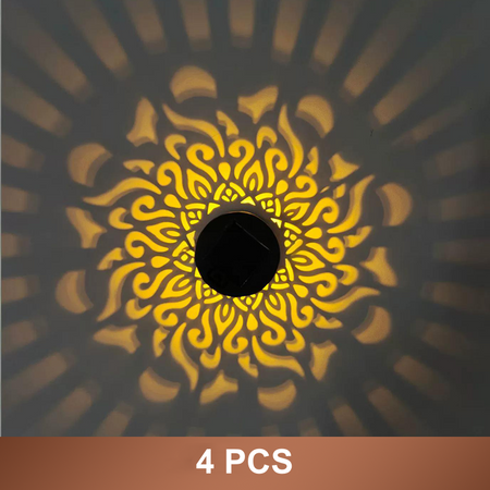 Solar Mandala Wall Light Projector – Enchanting Patterns for Your Outdoor Oasis 10
