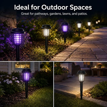 Solar Mosquito Zapper Light – Elegant Outdoor Insect Control 3