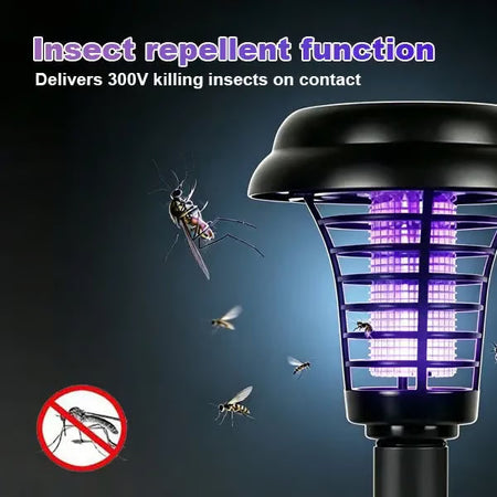 Solar Mosquito Zapper Light – Elegant Outdoor Insect Control 5
