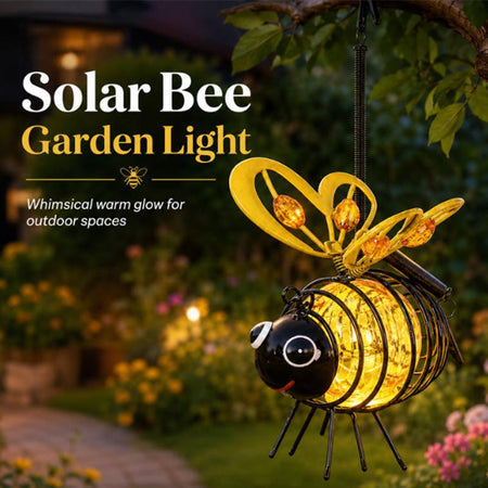 Solar Powered Hanging Bee Light – Whimsical Outdoor Illumination 2