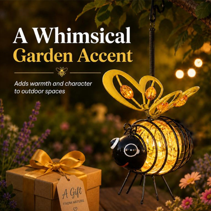 Solar Powered Hanging Bee Light – Whimsical Outdoor Illumination 5