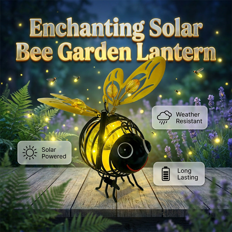 Solar Powered Hanging Bee Light – Whimsical Outdoor Illumination 7