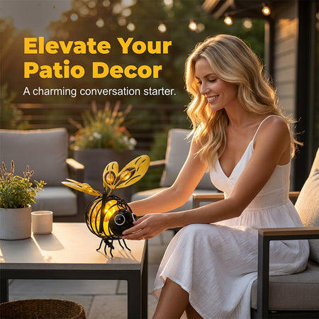 Solar Powered Hanging Bee Light – Whimsical Outdoor Illumination 8