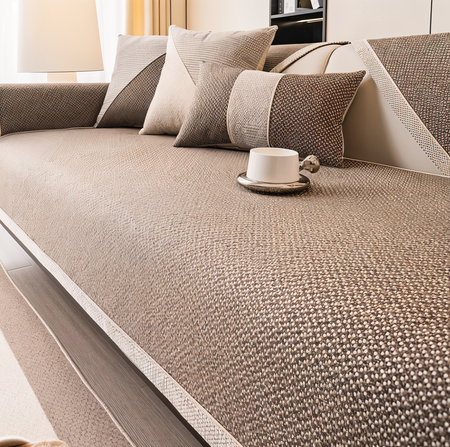Solid Cotton Sofa Cover – Enhance Your Living Space with Elegance 7