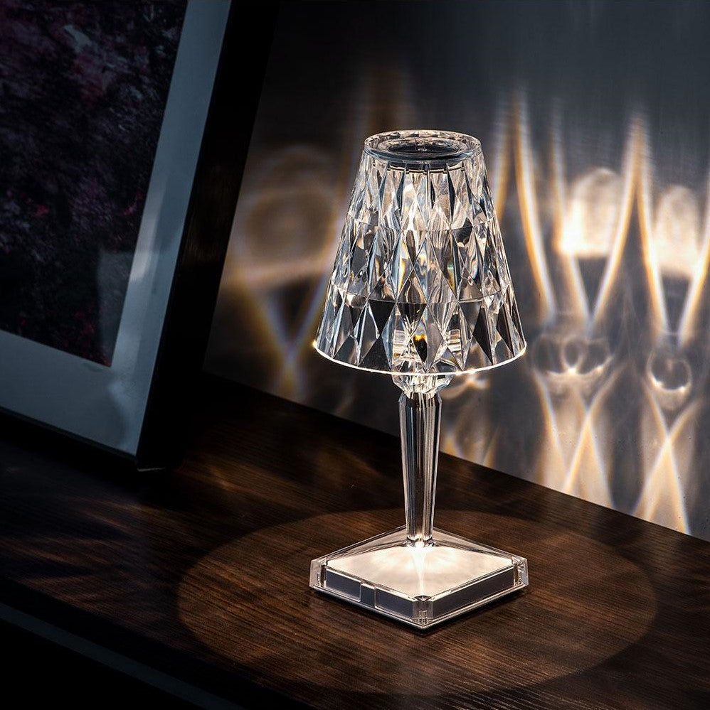 **Sparkling Crystal Lamp** – Elegant Illumination for Any Space 0