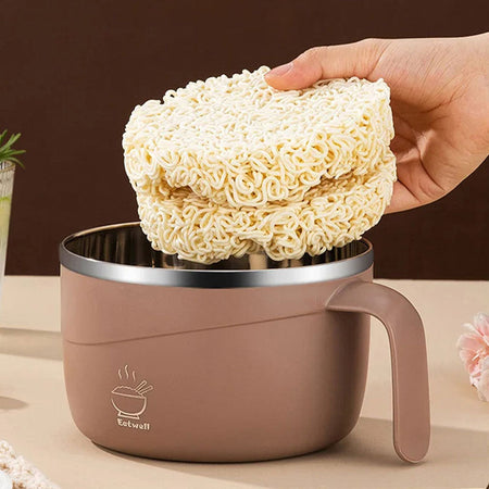 Stainless Steel Insulated Noodle Bowl – Perfect For Hot Meals On-The-Go 3