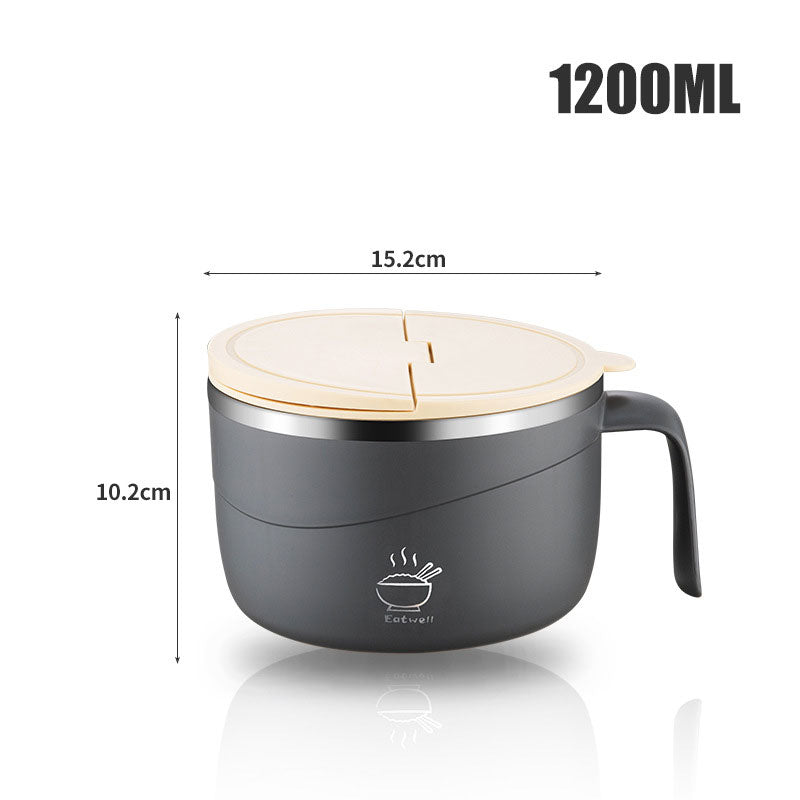 Stainless Steel Insulated Noodle Bowl – Perfect For Hot Meals On-The-Go 30