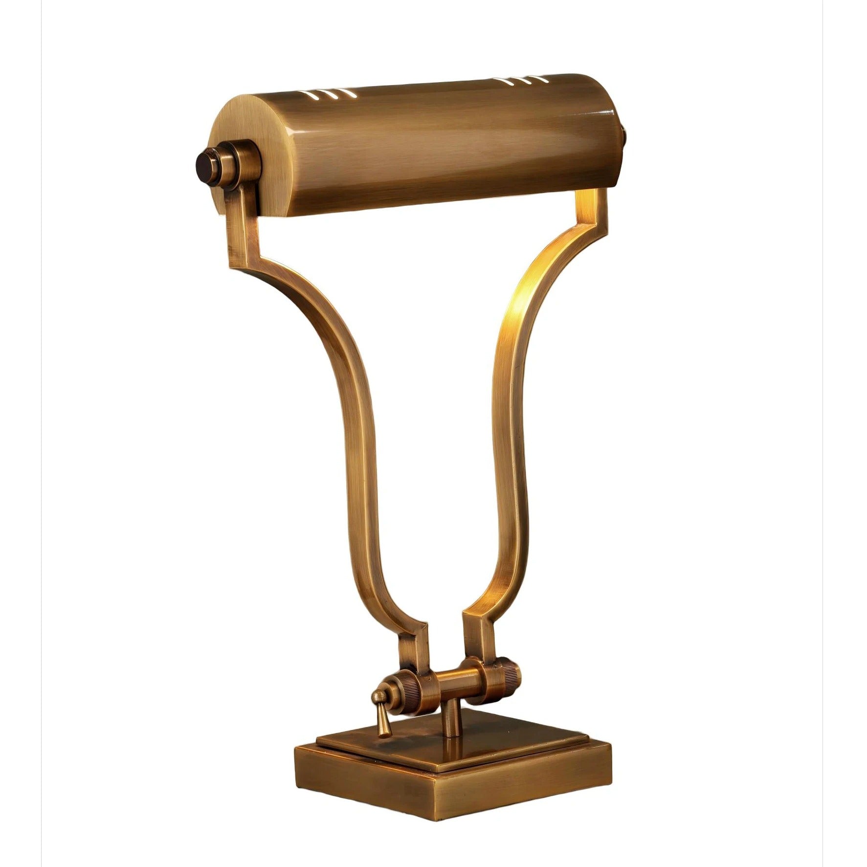Table lamp with adjustable arm