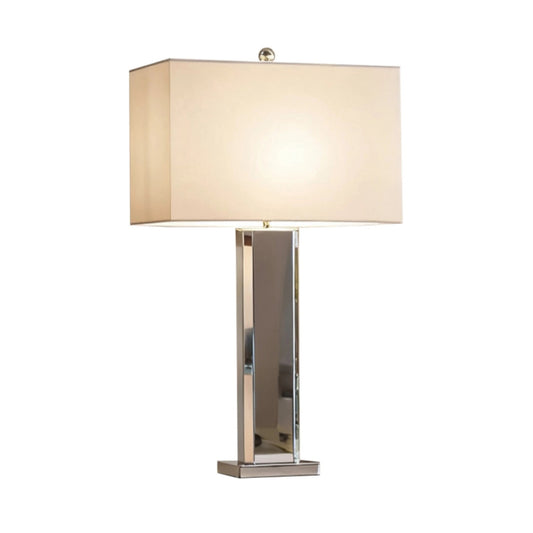 Table lamp with rectangular base