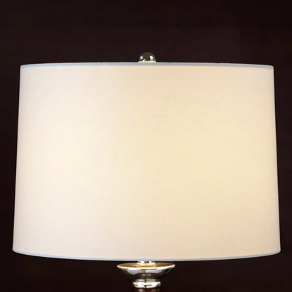 Table lamp with wooden accent