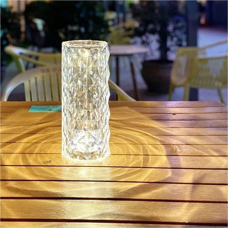 **Touch Control Rose Crystal Lamp** – Elegant Ambiance for Any Space 2